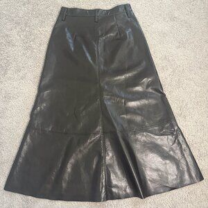 Citizens of Humanity Brown Leather Skirt